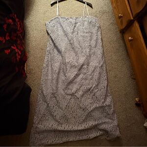 Women’s GAP Lace Midi Dress in Soft Blue XXL NWT